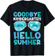 Goodbye Kindergarten Hello Summer Kinder Graduate Kids T-Shirt - T-Shirt | Black