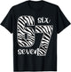 Zebra Print Teens Kids Boys 6-7 T-Shirt - T-Shirt | Black
