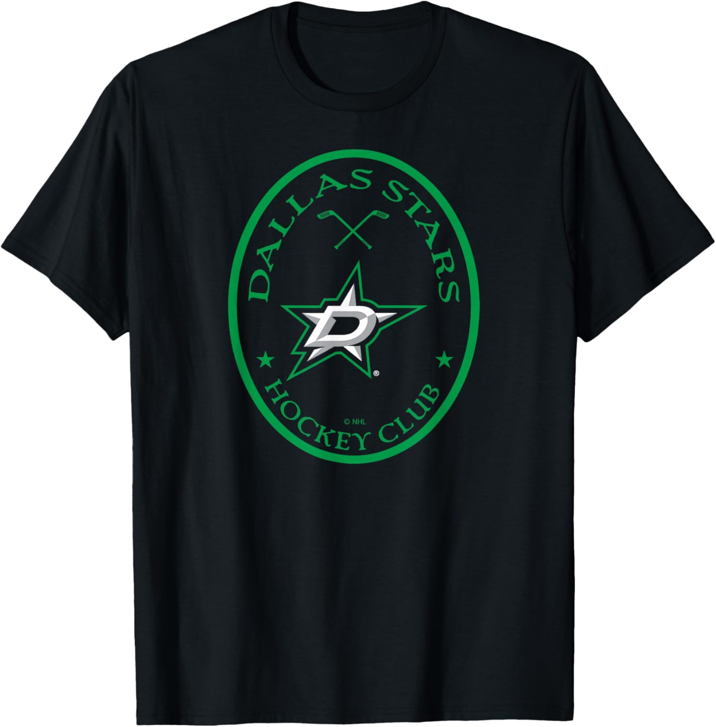 Dallas Stars Iconic Black Officially Licensed T-Shirt - T-Shirt | Black