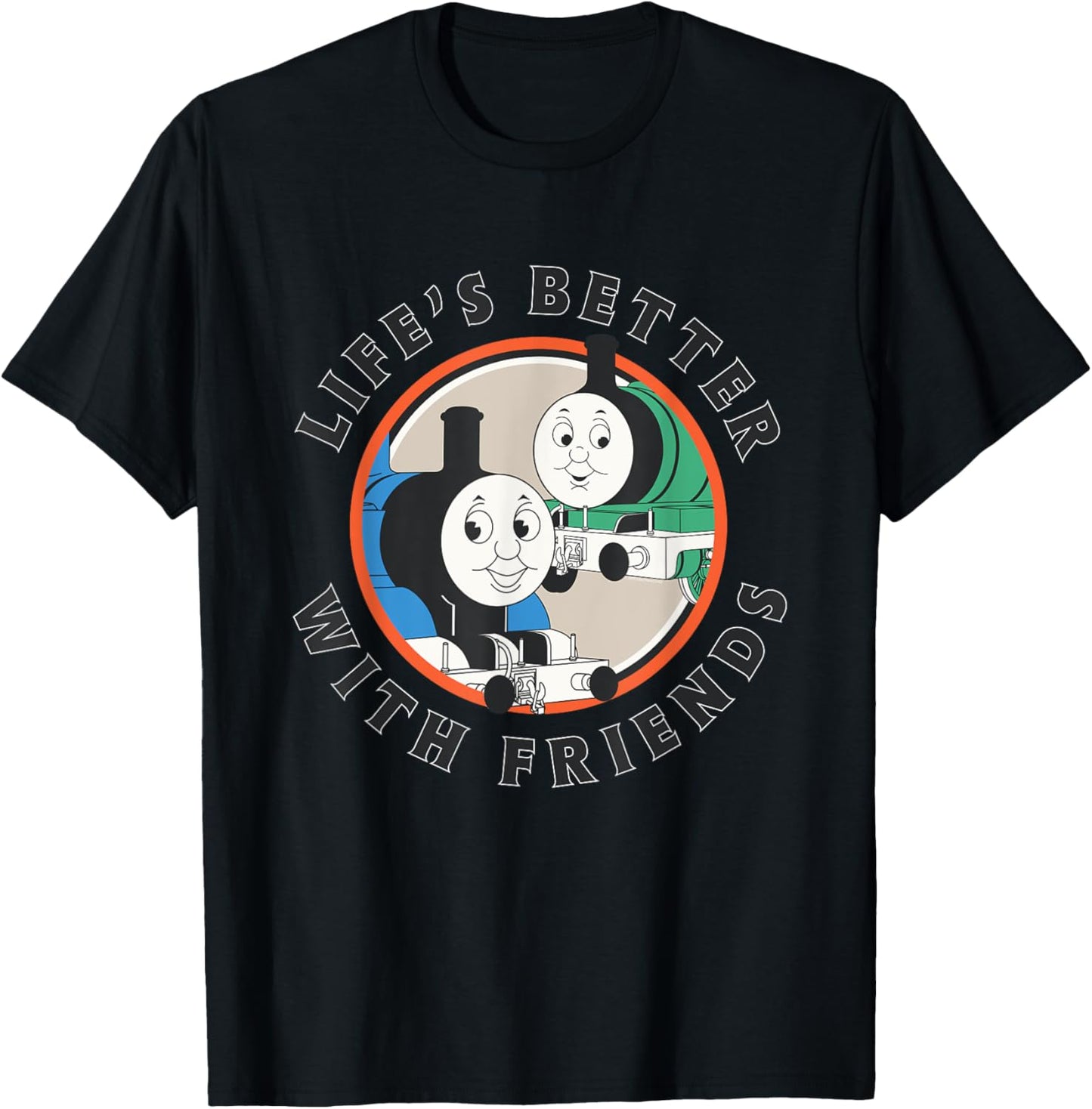 Thomas & Friends - Life's Better with Friends T-Shirt - T-Shirt | Black