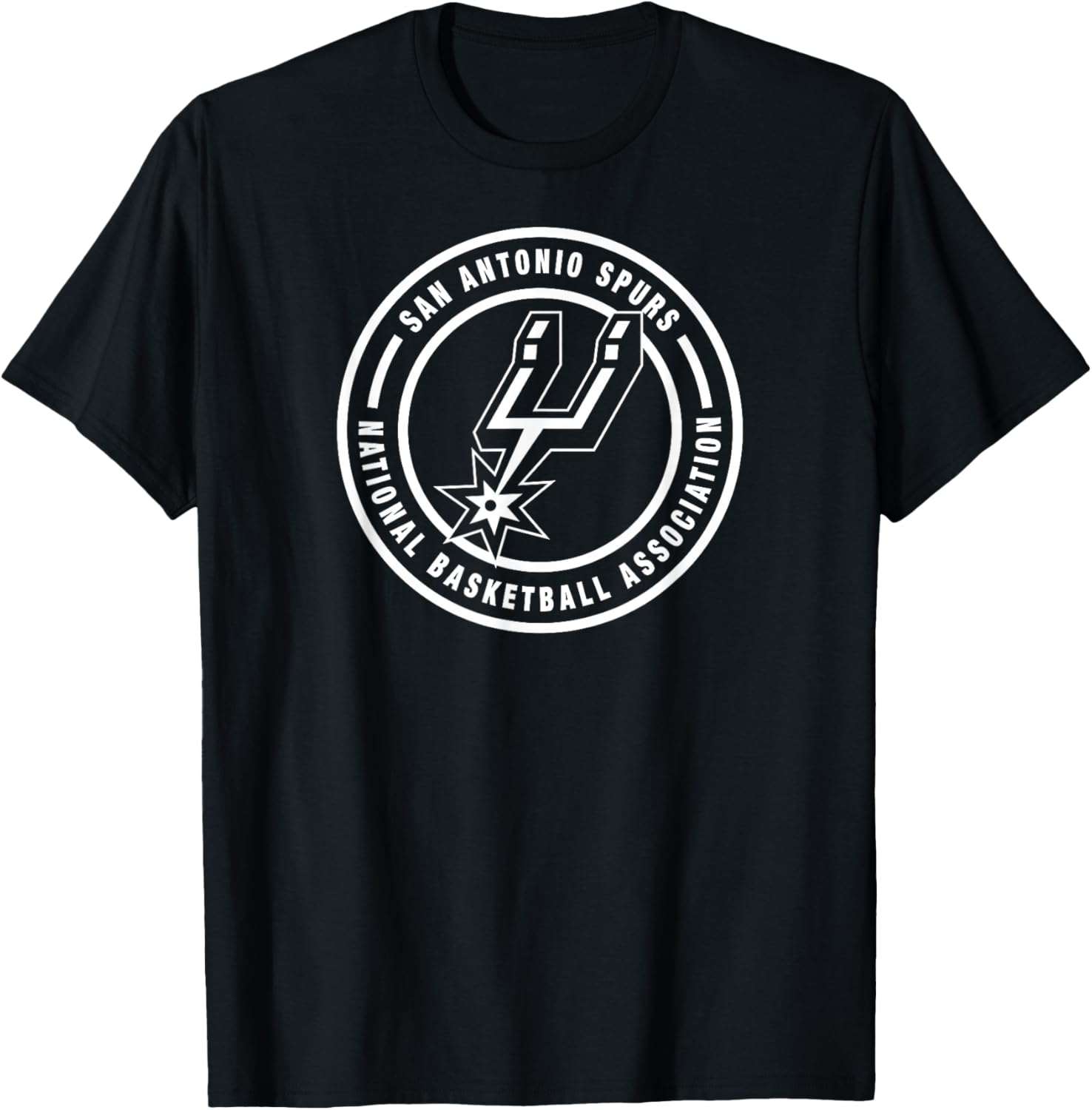 NBA – San Antonio Spurs Circle Logo T-Shirt - T-Shirt | Black