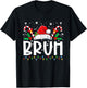 Christmas Santa Bruh Xmas Pajamas Family Men Women Kids T-Shirt - T-Shirt | Black