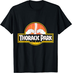 Thoracic Spine Park Chiropractor Orthopedist T-Shirt - T-Shirt | Black