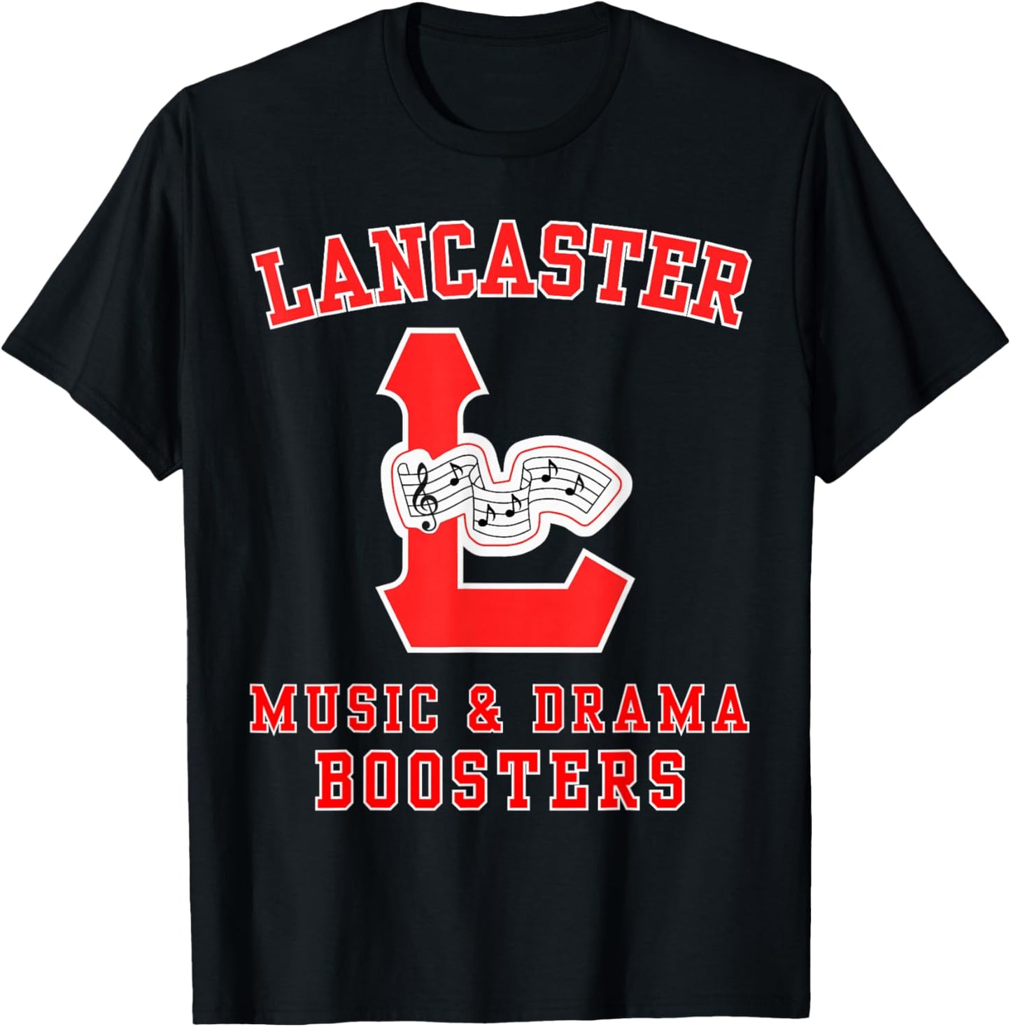 Lancaster Music and Drama Boosters T-Shirt - T-Shirt | Black
