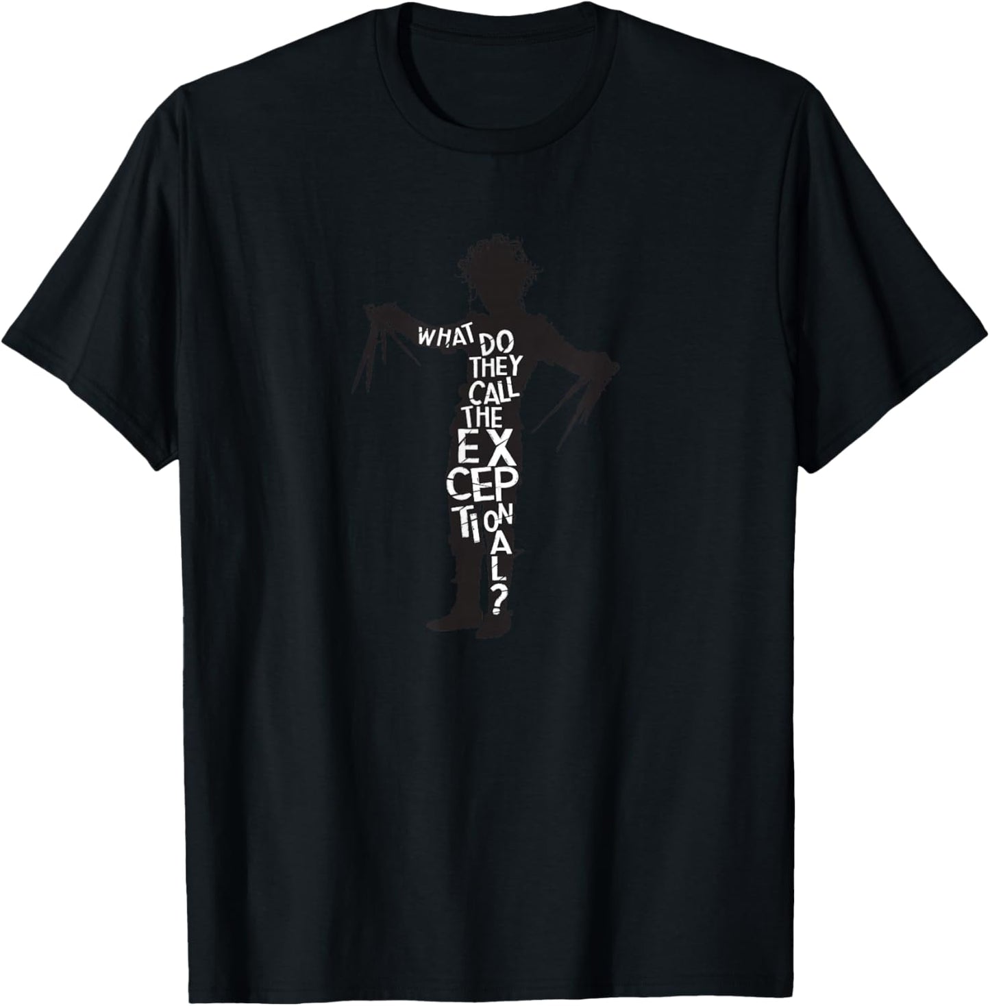 Tim Burton's Edward Scissorhands Movie Quote T-Shirt - T-Shirt | Black