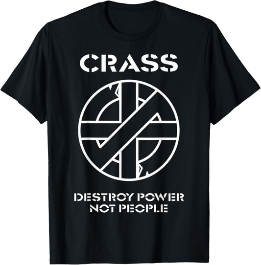 Vintage Destroy Power Not People Gifts Women T-Shirt - T-Shirt | Black