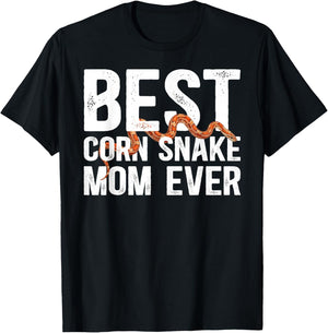 Best Corn Snake Mom Ever Corn Snake Owner Corn Snake Lover T-Shirt - T-Shirt | Black