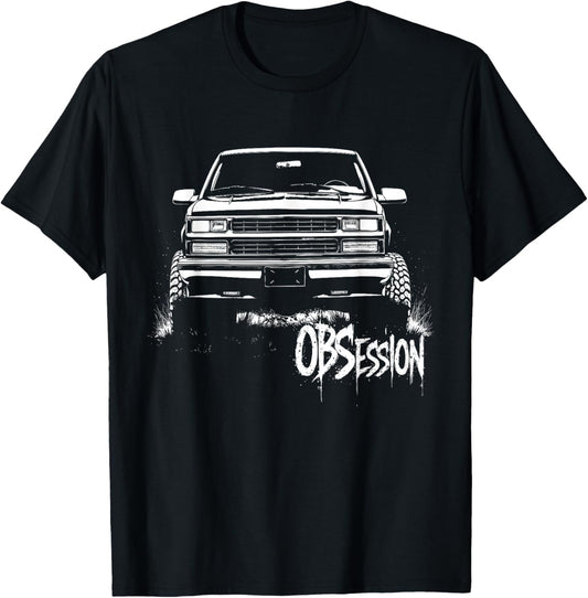 CK Truck Silhouette GMT400 OBS OBSession Old Body Style 4x4 T-Shirt - T-Shirt | Black