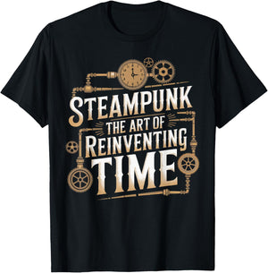 Steampunk Lover Clockwork Steampunk Gears Steam Mechanical T-Shirt - T-Shirt | Black