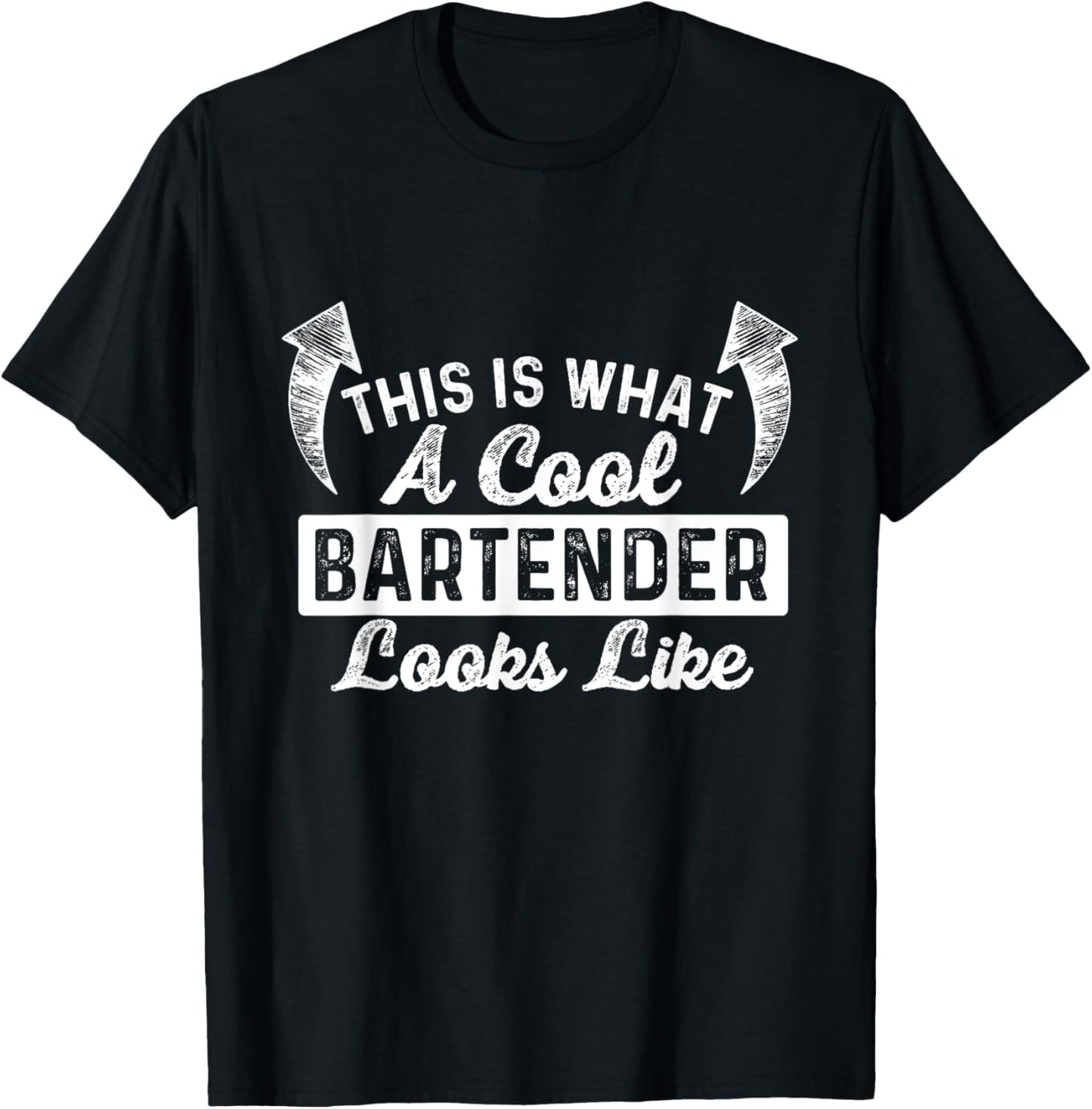 This Is What A Cool Bartender Looks Like - Tapster Bar Owner T-Shirt - T-Shirt | Black