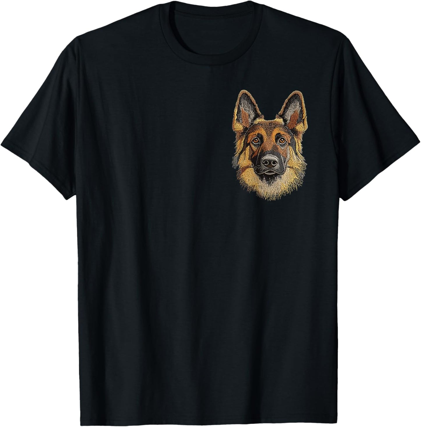 German shepherd Puppy Dog Cute German shepherd Mother's Day T-Shirt - T-Shirt | Black