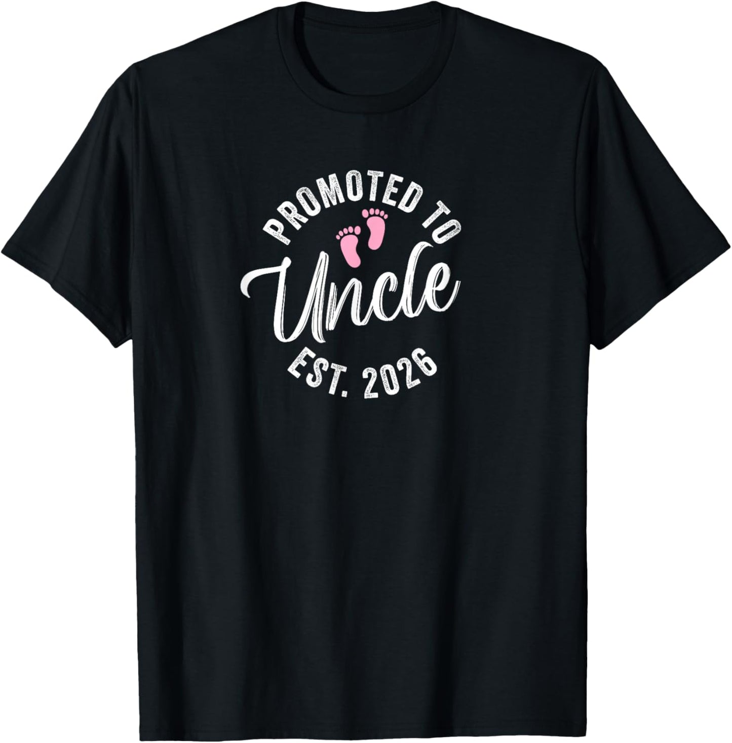 Promoted to Uncle 2026 T-Shirt - T-Shirt | Black