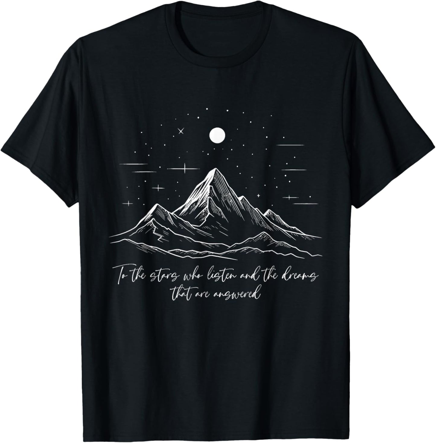 To The Stars Who Listen Night Court Funny City of Starlight T-Shirt - T-Shirt | Black