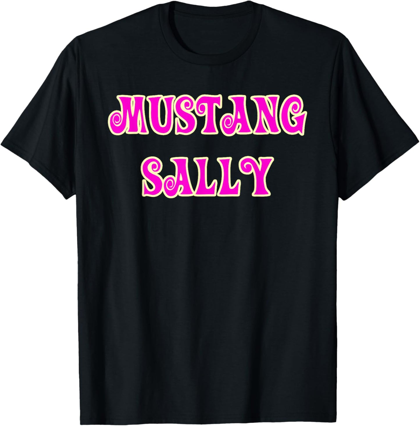 Mustang Sally Two Tone T-Shirt - T-Shirt | Black