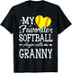 My Favorite Softball Player Calls Me Granny T-Shirt - T-Shirt | Black