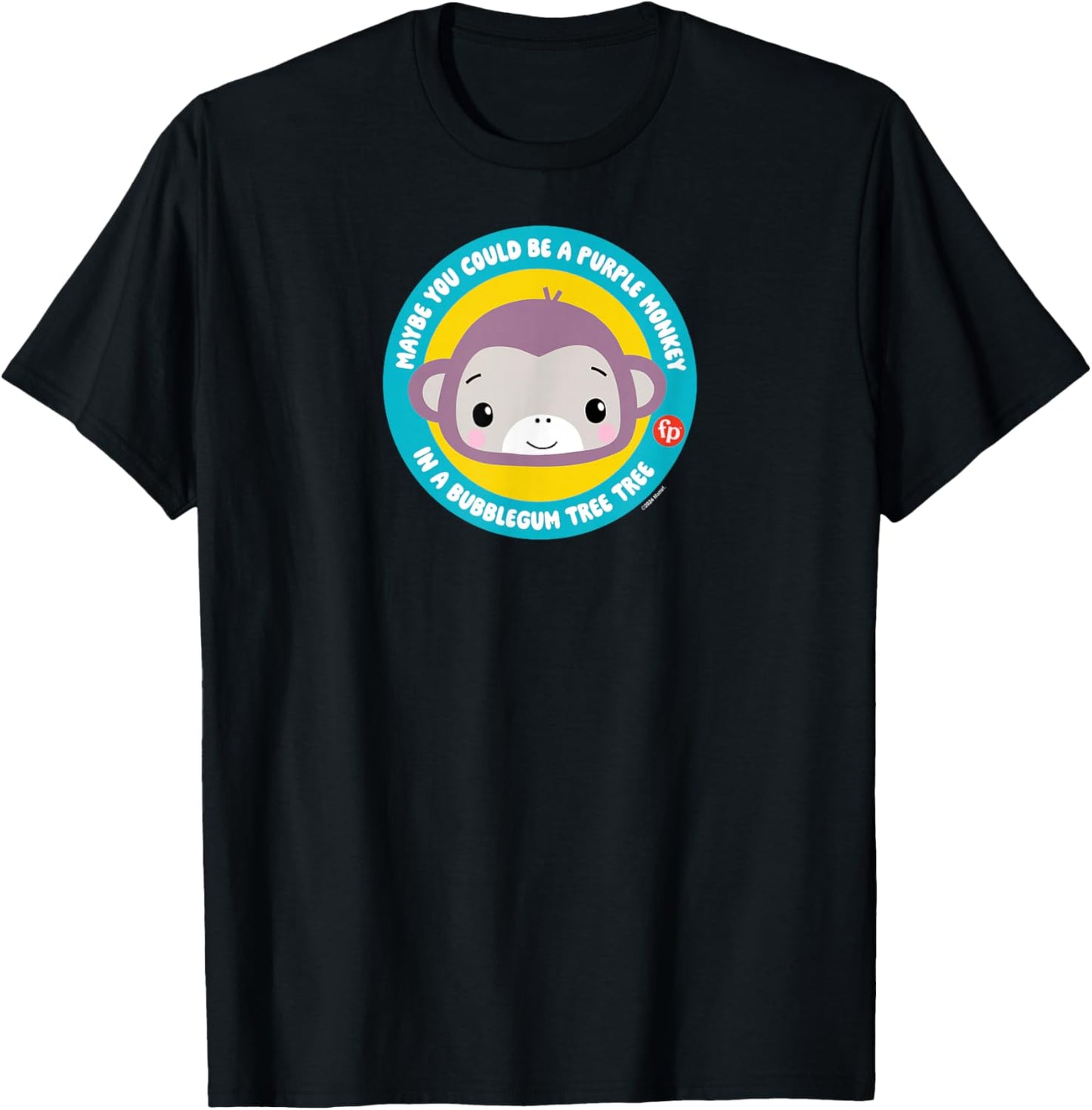 Fisher-Price Song of Purple Monkey in a Bubblegum Tree T-Shirt - T-Shirt | Black