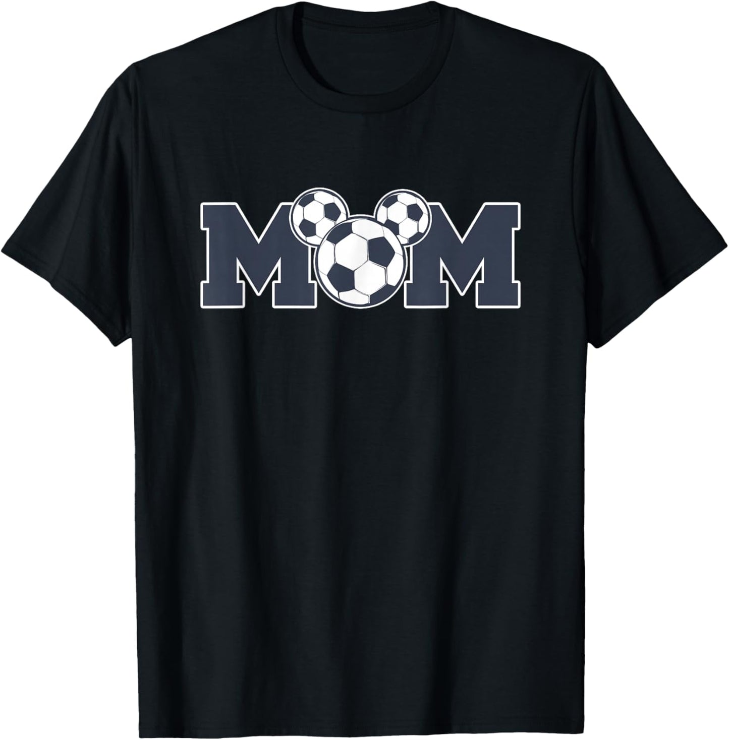 Disney Mickey & Friends Mother's Day Soccer Mom Logo T-Shirt - T-Shirt | Black