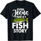 Jesus Fish Story Fisherman God Christ Fishing Christian T-Shirt - T-Shirt | Black
