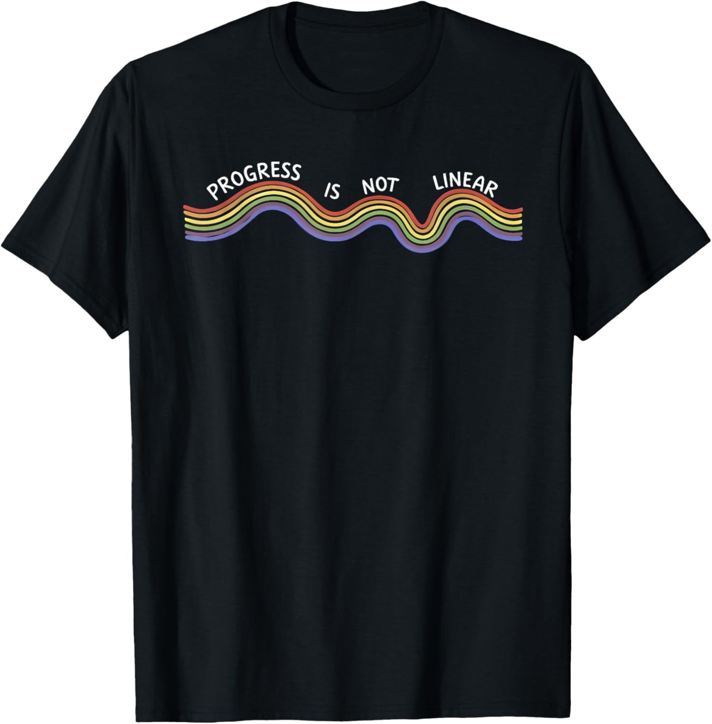 Progress is not Linear T-Shirt - T-Shirt | Black