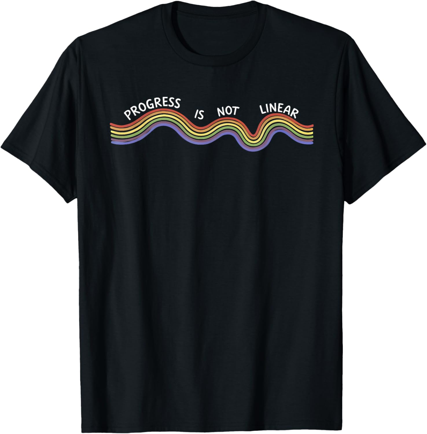 Progress is not Linear T-Shirt - T-Shirt | Black