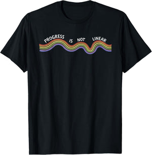Progress is not Linear T-Shirt - T-Shirt | Black