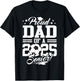 Proud Dad Of A 2025 Senior Graduate Soccer Ball T-Shirt - T-Shirt | Black