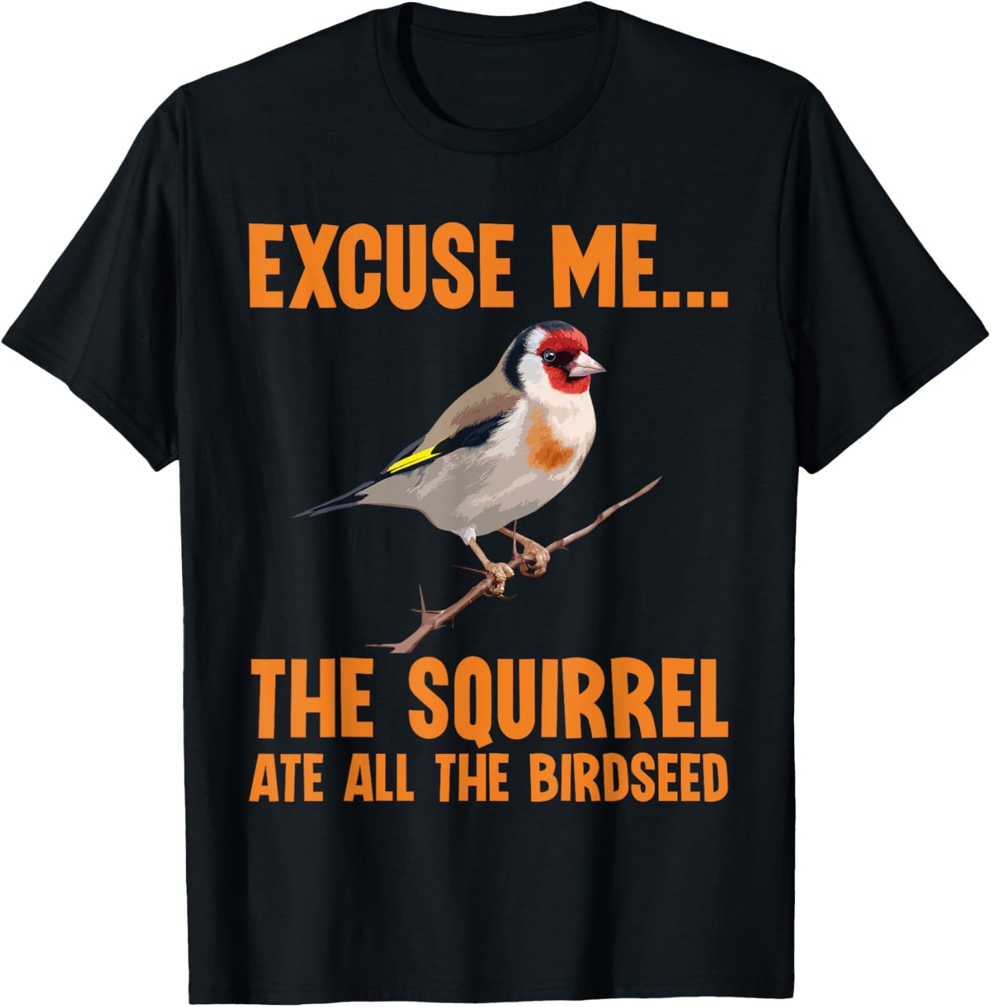 Bird Art Women Kid Bird Watching Birding Birdwatcher T-Shirt - T-Shirt | Black