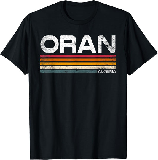 Retro clothing Oran Algeria Design Urban Algerian T-Shirt - T-Shirt | Black