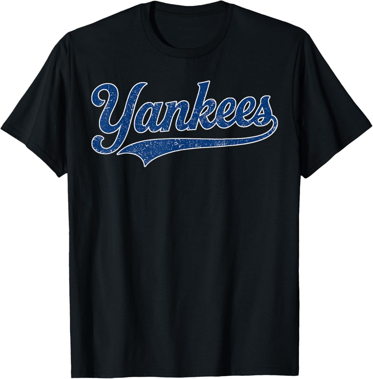 Vintage Yankees Name Personalized Retro Women Kid T-Shirt - T-Shirt | Black
