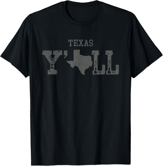 Texas Retro Vintage T-Shirt - T-Shirt | Black
