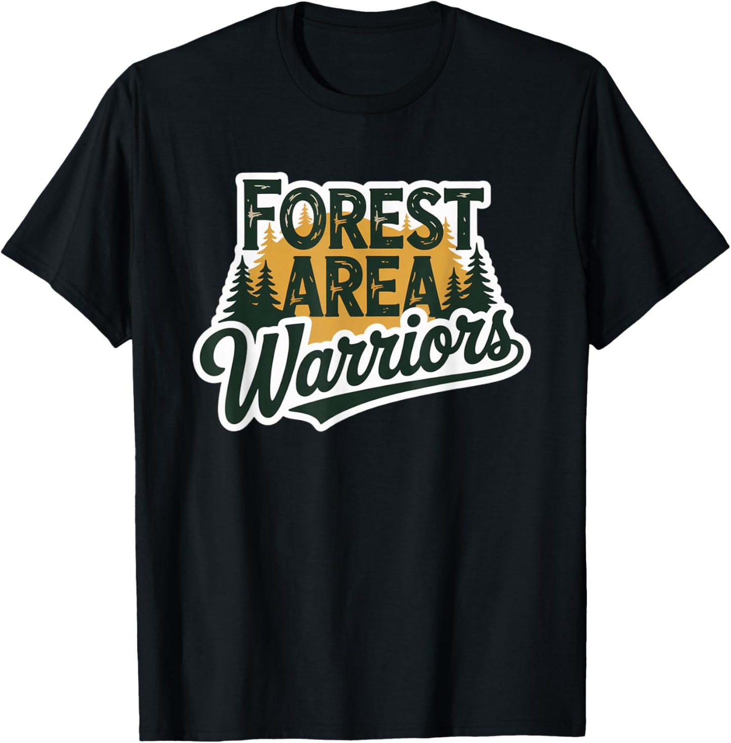 Fife Life Forest Area Design 1 T-Shirt - T-Shirt | Black