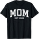 Mom Est 2008 Custom Mom Personalized Mother’s Day Customized T-Shirt - T-Shirt | Black