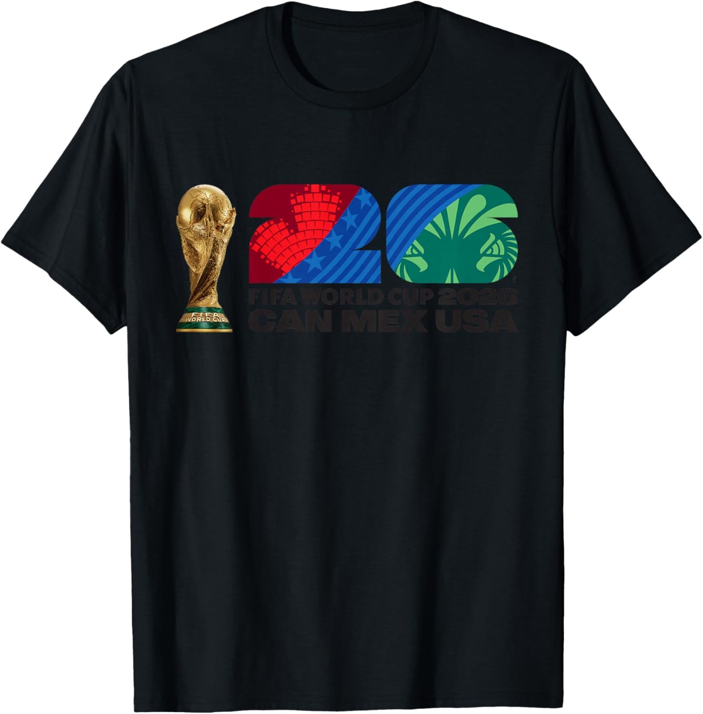 Kids FIFA World CUP26 FIFA Host Country Trophy Color T-Shirt - T-Shirt | Black