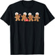 Nurse Cute Gingerbread Christmas Xmas Holiday Nurses Pajamas T-Shirt - T-Shirt | Black