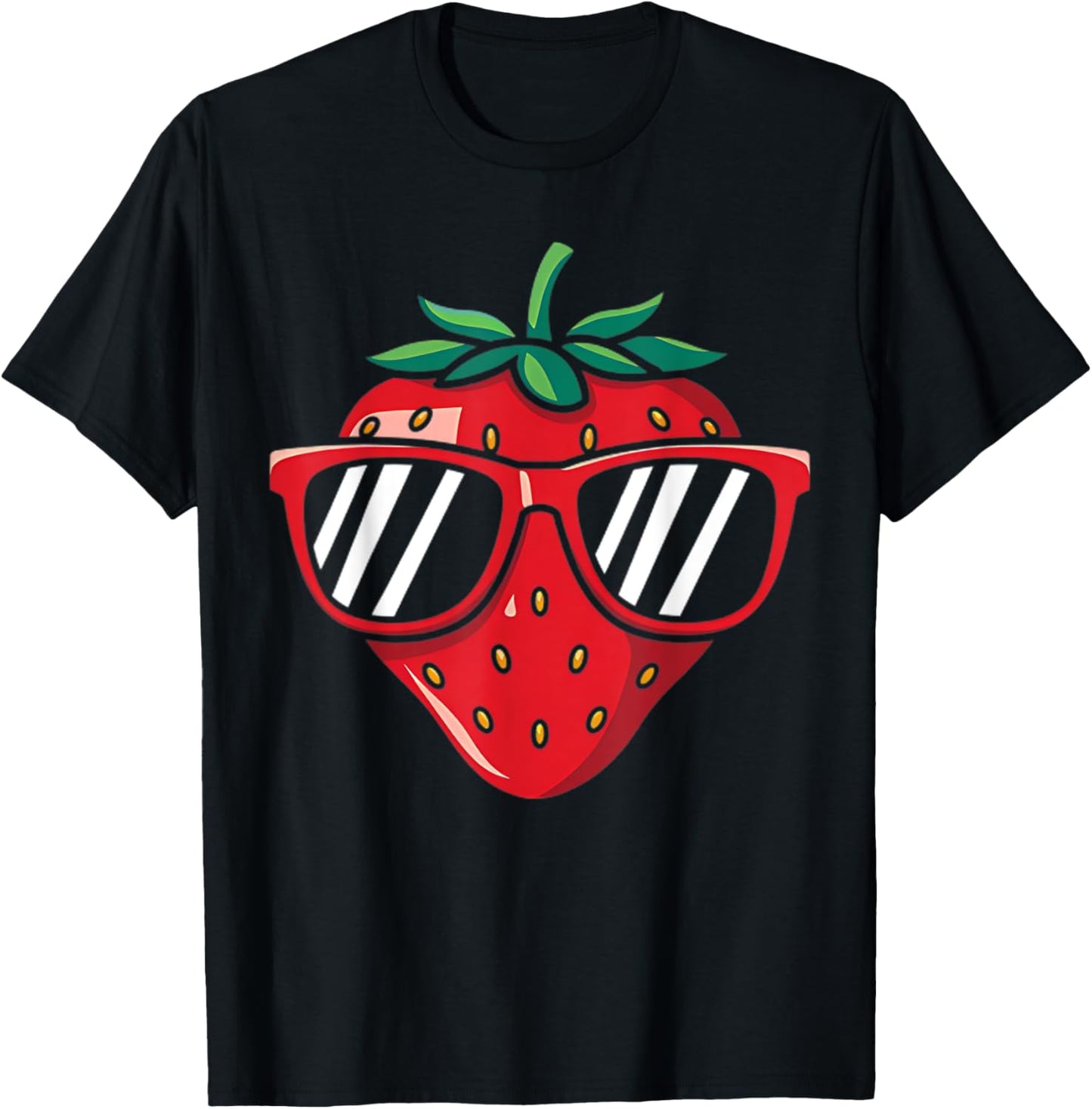Pretty Strawberry Costume For Fruits Strawberry Lovers T-Shirt - T-Shirt | Black
