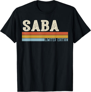 SABA Vintage Grandpa Fathers Day Retro T-Shirt - T-Shirt | Black