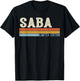 SABA Vintage Grandpa Fathers Day Retro T-Shirt - T-Shirt | Black
