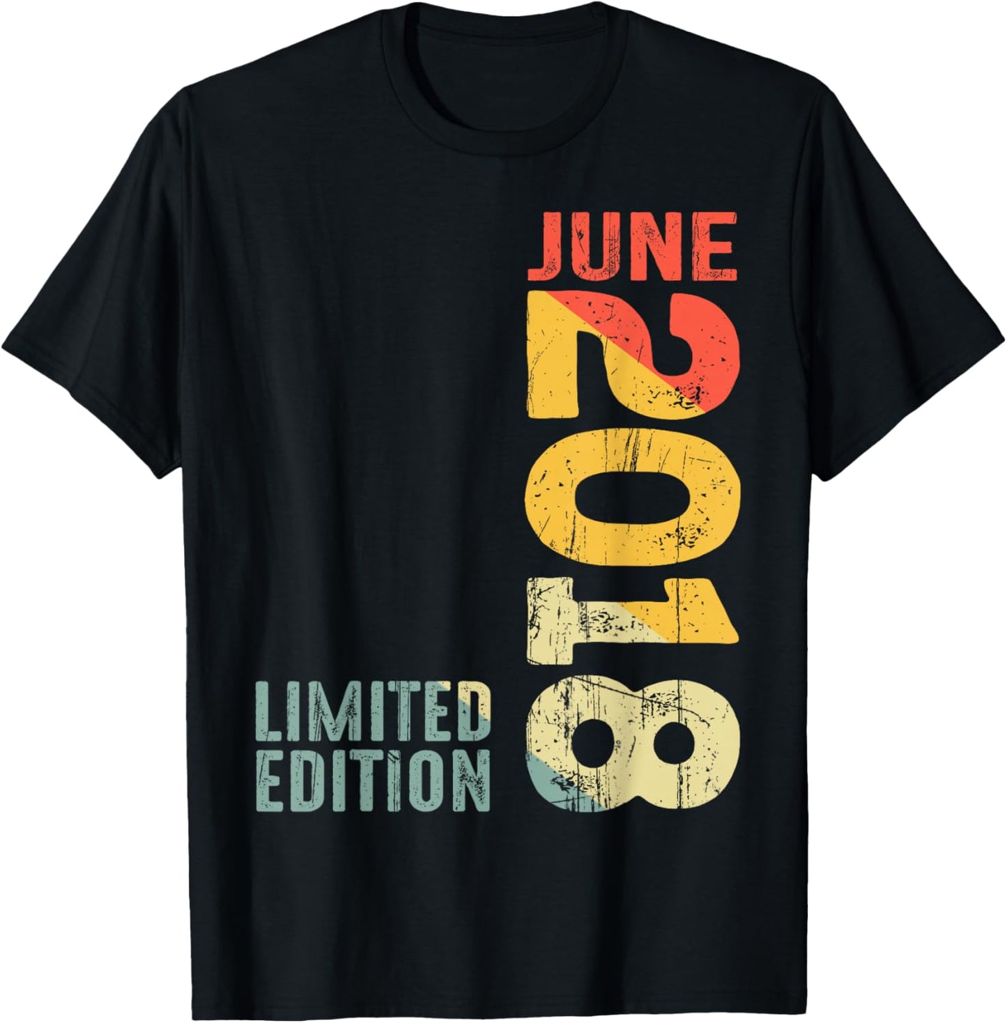 Mois Juin 2018 Année 2018 Rétro 2018 Vintage 2018 Depuis 2018 T-Shirt - T-Shirt | Black
