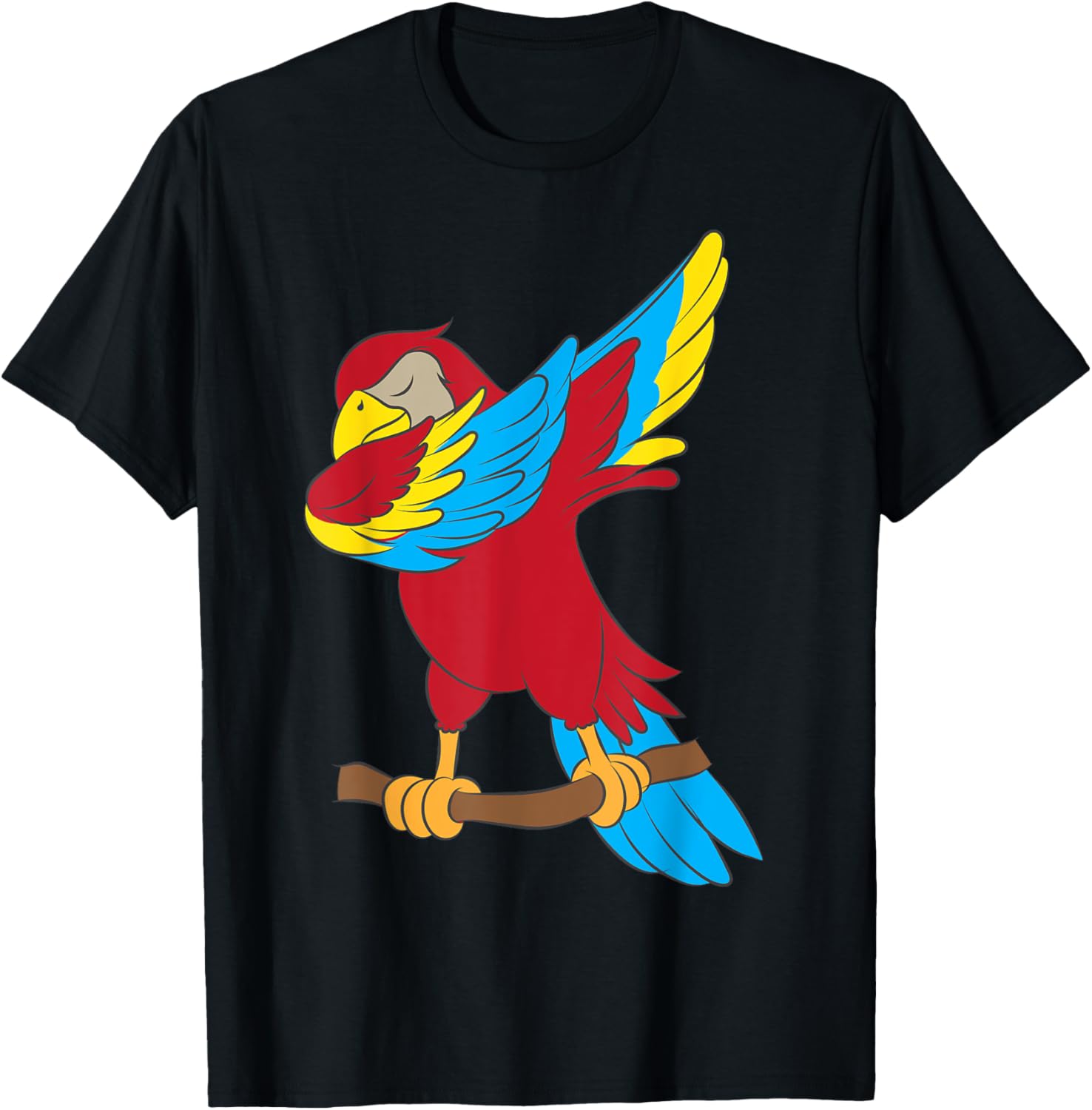 Cool Parrot Art Women Pet Bird Tropical Parrot Lover T-Shirt - T-Shirt | Black
