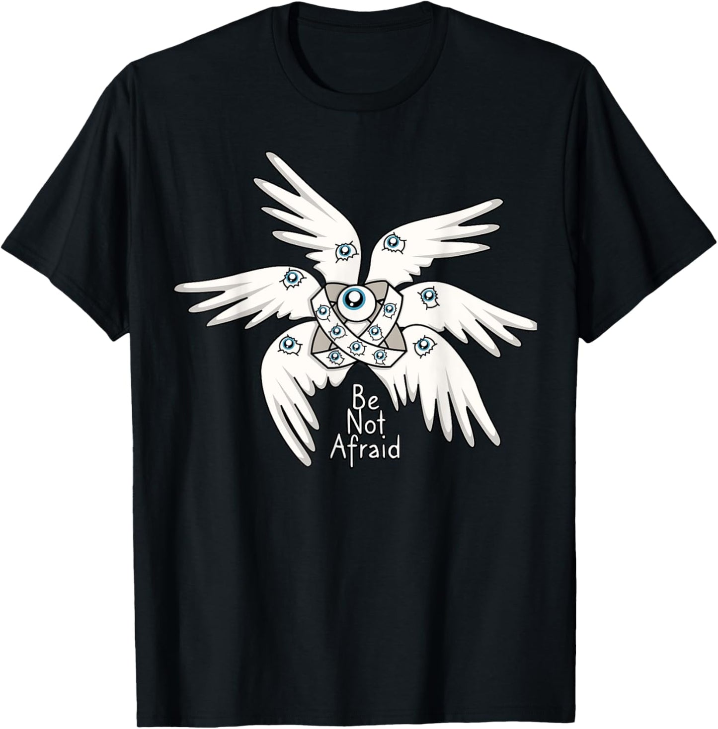 Biblical Angel, Be Not Afraid, Funny Bible Christian T-Shirt - T-Shirt | Black