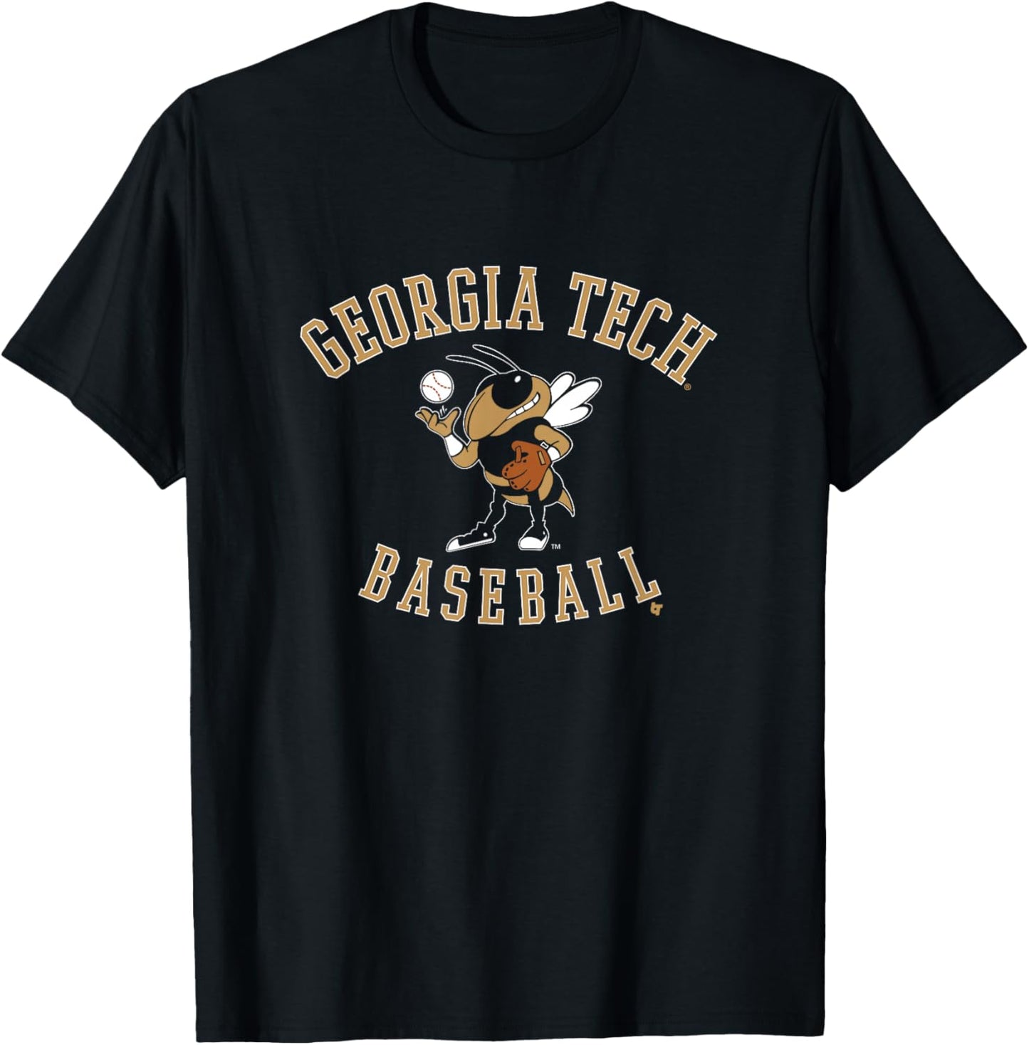 Buzz Logo - Georgia Tech Yellow Jackets Baseball T-Shirt - T-Shirt | Black