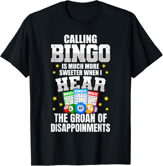 Bingo Player Funny Bingo Game Night T-Shirt - T-Shirt | Black