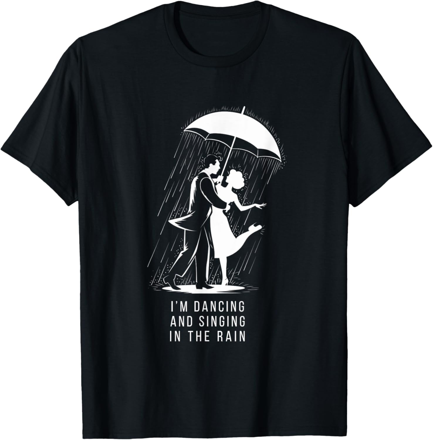 Singing & Dancing in the Rain Musical Theatre Broadway T-Shirt - T-Shirt | Black