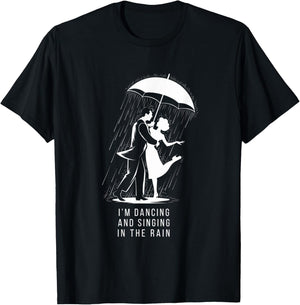 Singing & Dancing in the Rain Musical Theatre Broadway T-Shirt - T-Shirt | Black