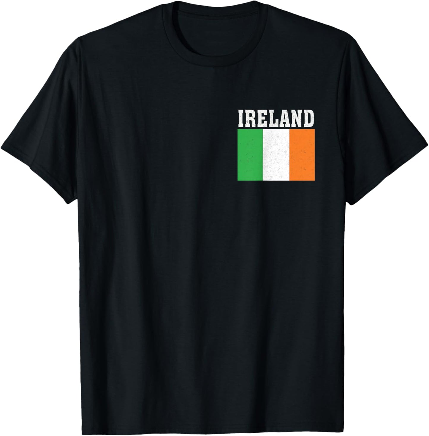 Ireland Flag Patriotic National Roots Souvenir T-Shirt - T-Shirt | Black