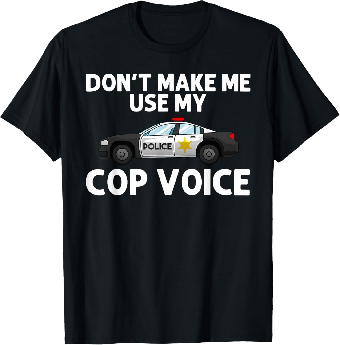 Funny Police Officer Art Women Police Officer Cop T-Shirt - T-Shirt | Black