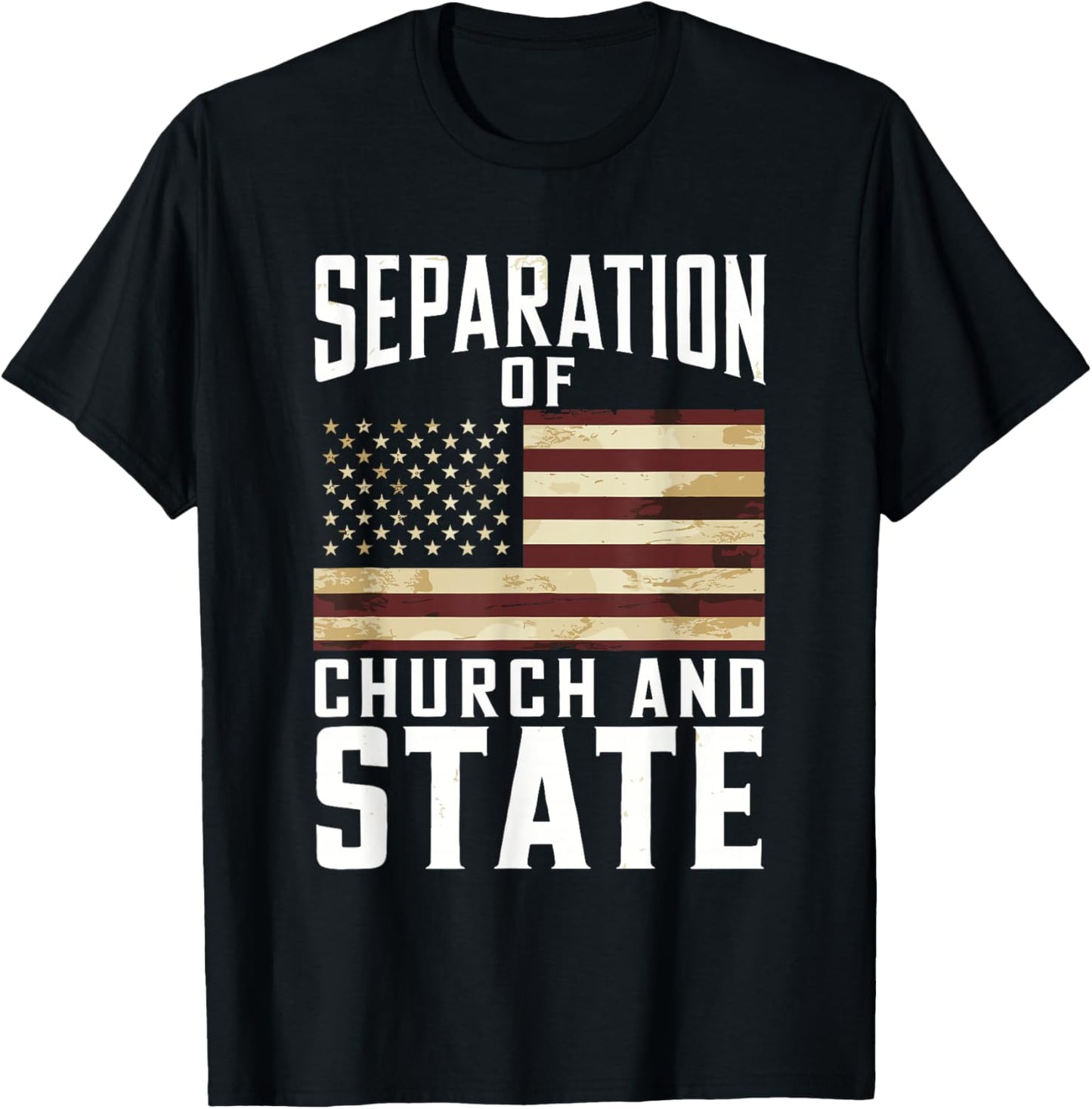 Separation Of Church And State T-Shirt - T-Shirt | Black
