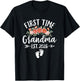 First Time Grandma 2026 Mothers Day Promoted to Grandma 2026 T-Shirt - T-Shirt | Black