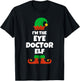 I'm The Eye Doctor Elf Family Pajama Christmas Funny T-Shirt - T-Shirt | Black