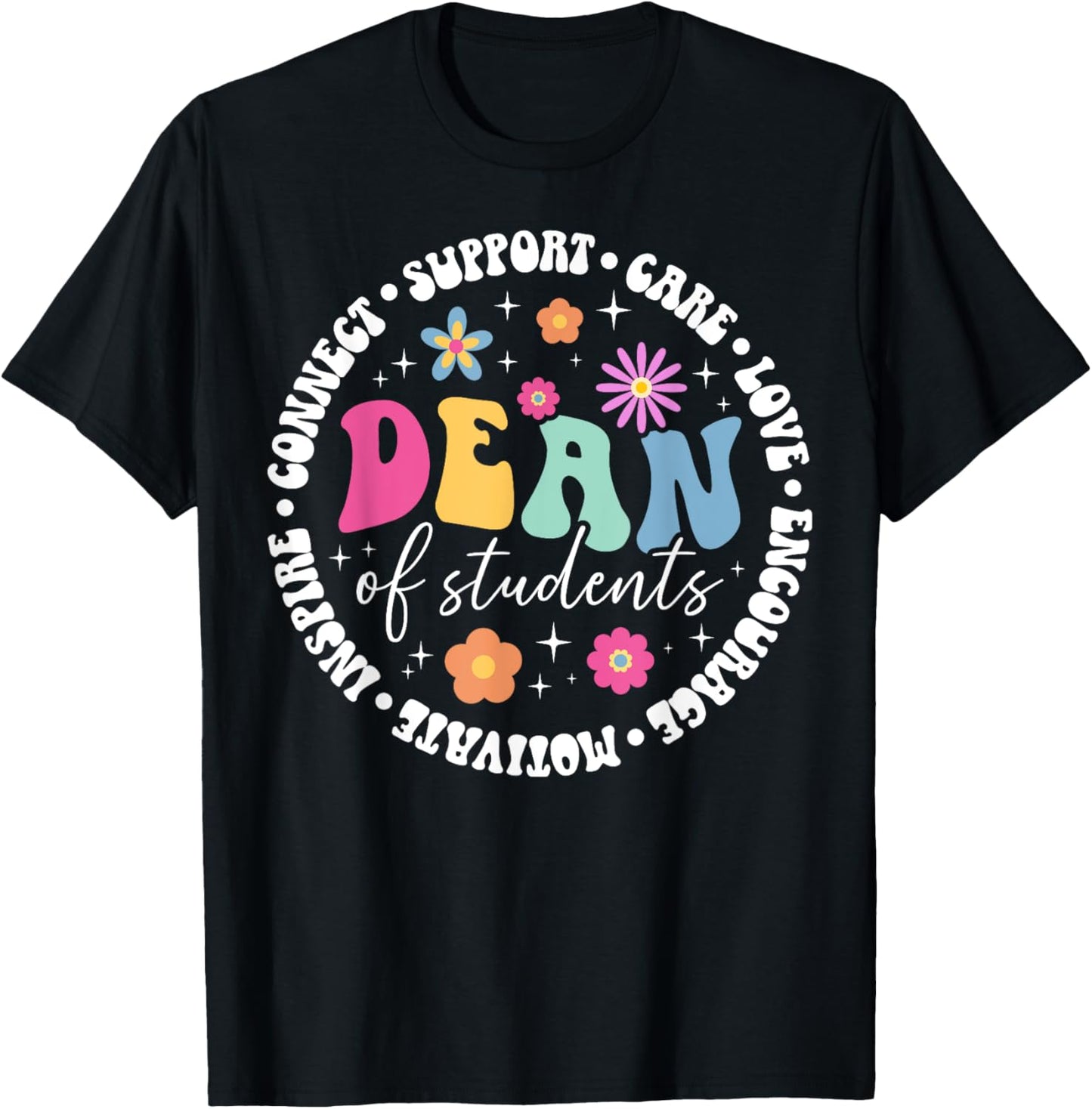 Dean Of Students Appreciation Circle Dean Of Students T-Shirt - T-Shirt | Black